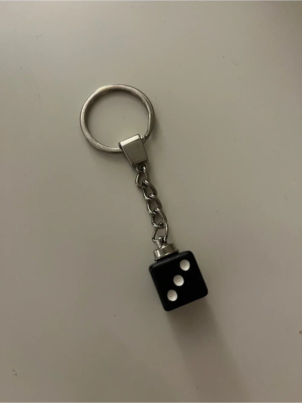 Black Dice Keychain